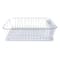 Kitchen Details White 3-Piece Chrome Dish Rack Set